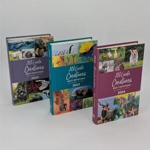 All God's Creatures 2022-2024 Daily Devotions for Animal Lovers - 3 Book Set